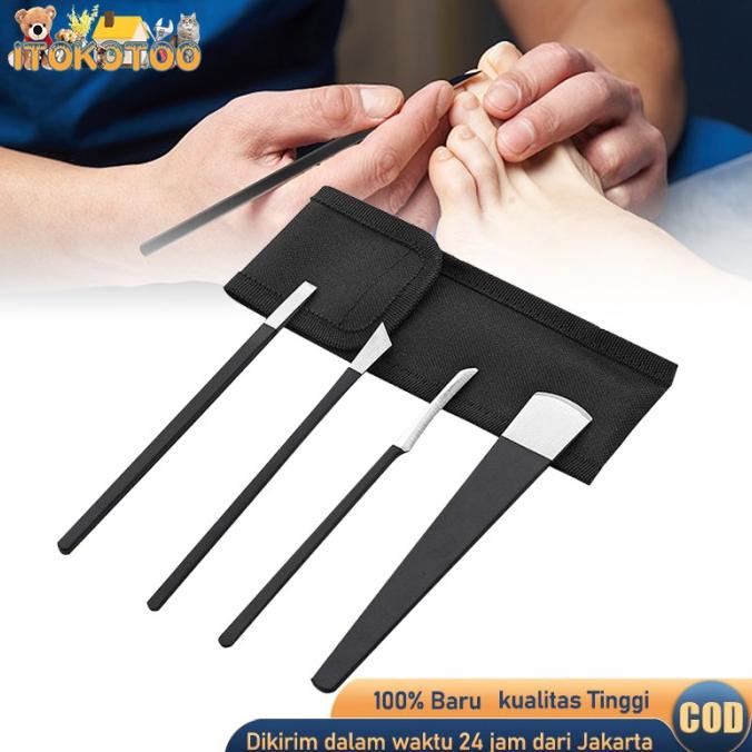 4pcs Gunting Kutikula Pisau Kuku Cantengan Manicure Pedicure Tools
