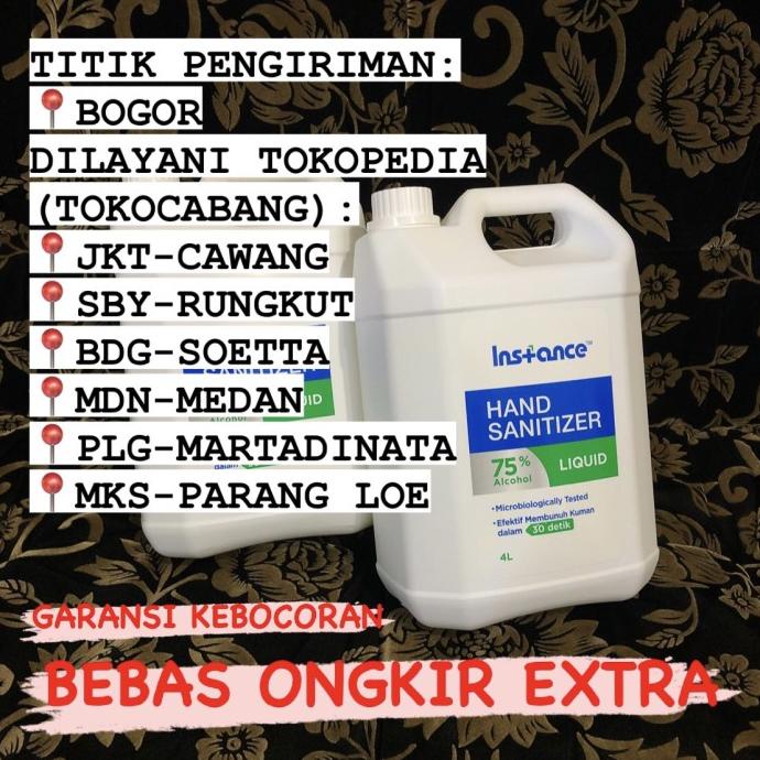 INSTANCE Hand Sanitizer Cair / Liquid / Refill Spray 4 Liter bukan 5 L