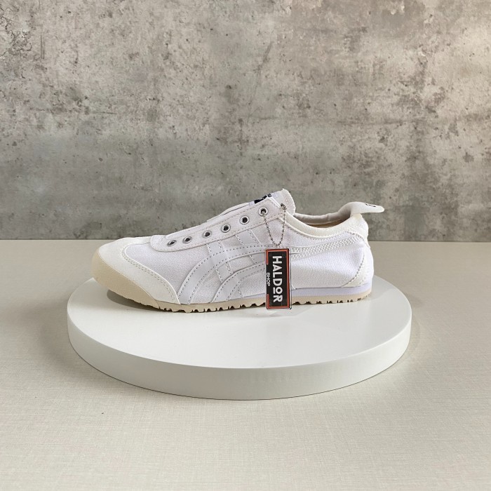 Sepatu OnitsukaTiger Mexico Slip On - Triple White - 36