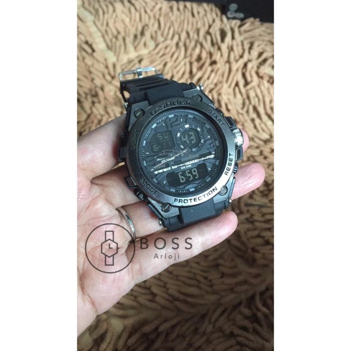 Flash Sale Jam Tangan Pria / Cowok G-Shock Twin Sensor Protection Stainless Steel Termurah