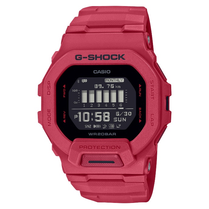 Must Have Jam Tangan Pria Casio G-Shock Digital Red Strap Gbd-200Rd-4Dr Terbaru