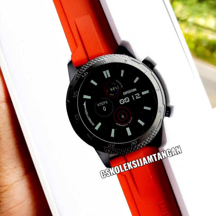 Flash Sale Jam Tangan Pria Expedition Esw 1001 Smartwatch Red Rubber Original Terlaris
