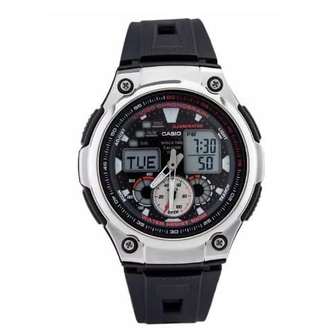 Promo Casio Original Pria Aq-190W-1Avdf Rubber Strap Terbaru