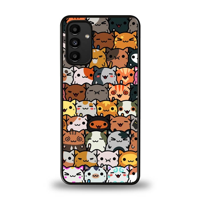 Casing Case Samsung Galaxy A14 A13 A12 5G Doodle Cat DF225