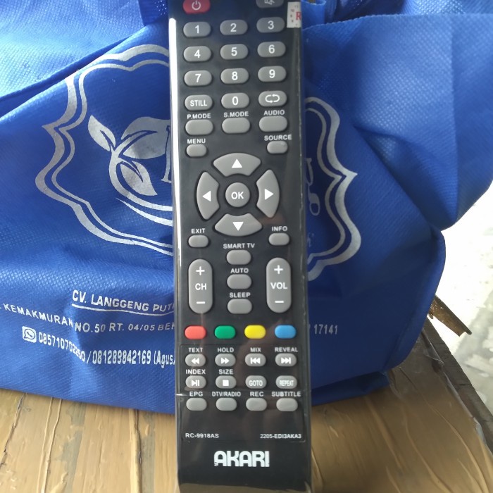 Terlaris Remote Remot Smart Tv Akari Rc-9918As Original Asli