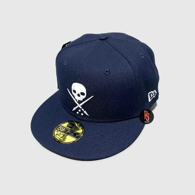 TOPI NEW ERA ORIGINAL 5950 SULLEN BADGE NAVY ---READY---