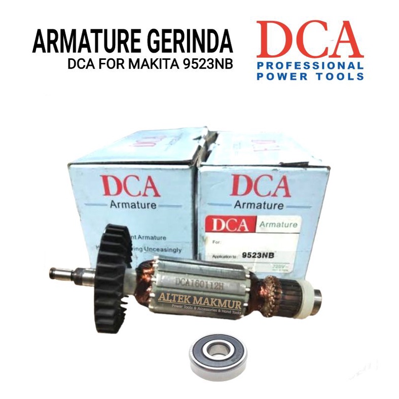 NEW DCA ARMATURE MESIN GERINDA MAKITA 9523NB / 9523B / ANGKER DINAMO GRENDA MAKITA 9523 NB / 9523 B