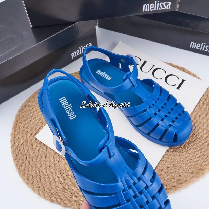 Sepqtu sandal melissa possesion green blue matte