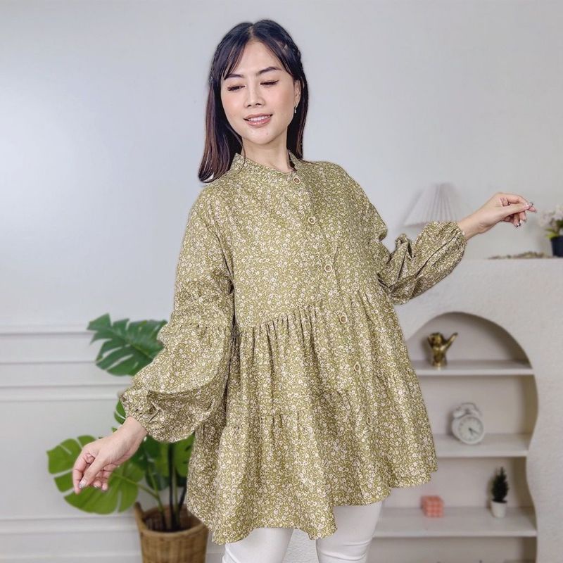 Mislrsany Blouse | Blose Korea Bunga Oversize