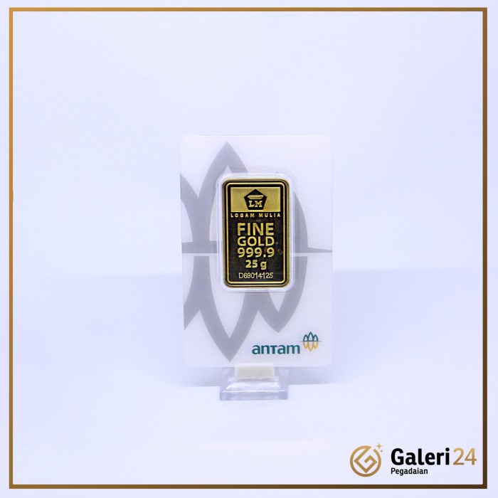Logam Mulia Antam 25gr (LM)  - Emas Galeri 24