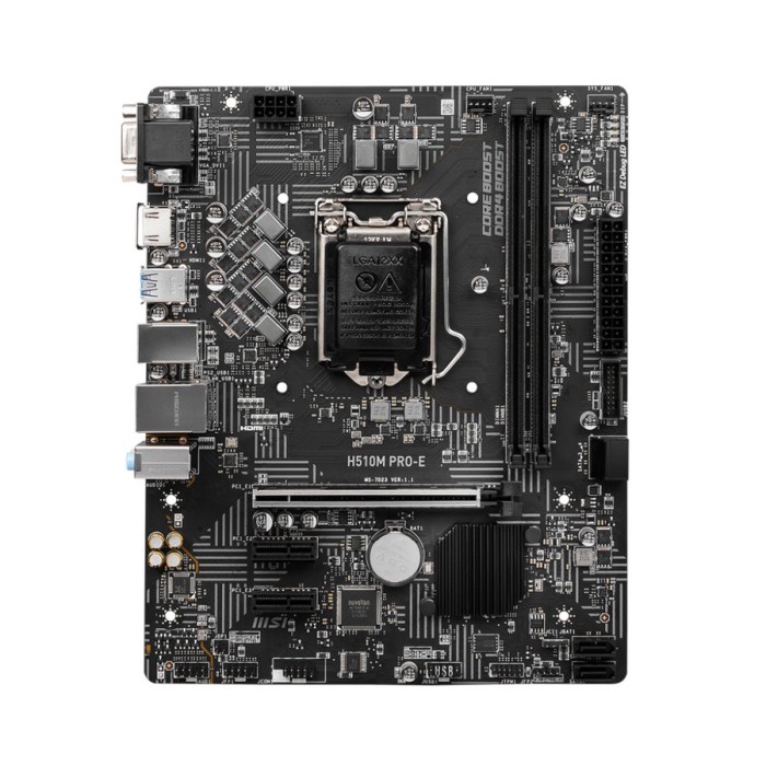 Motherboard MSI H510M PRO-E (LGA1200, H510, DDR4, USB3.2, SATA3)