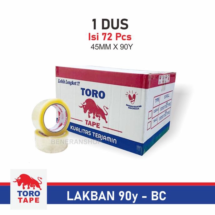 

HRG DISKON LAKBAN BENING COKELAT 2 INCH 90 YARD 90y BC 1 Dus - Toro Tape