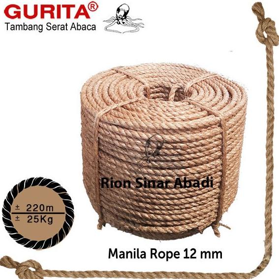 

DISKON Tali Tambang Tampar Rope Manila Gurita 12mm (1/2")