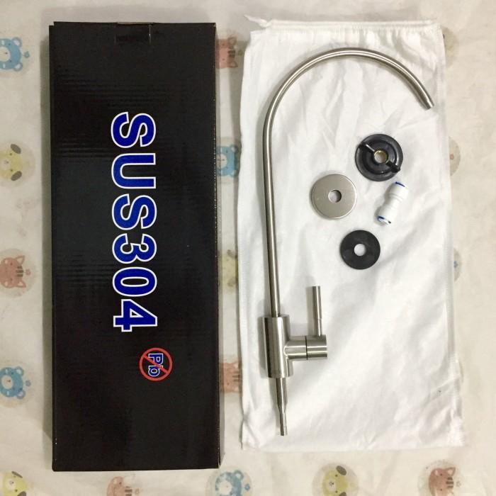 Terlaris Kran Angsa Faucet Ro Stainless Steel Sus 304 Utk Air Minum Mesin Ro