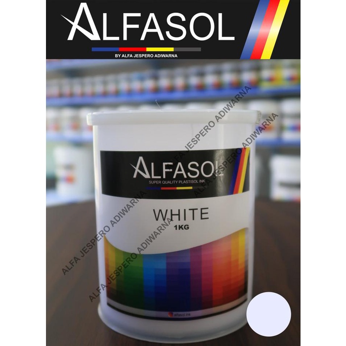 

Terlaris Alfasol White 1 Kg, Tinta Sablon Plastisol