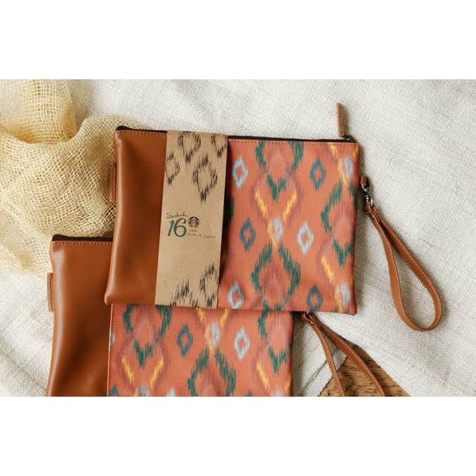 Terlaris Pouch Ikat Starbucks Indonesia 16Th Original Starbucks Pouch