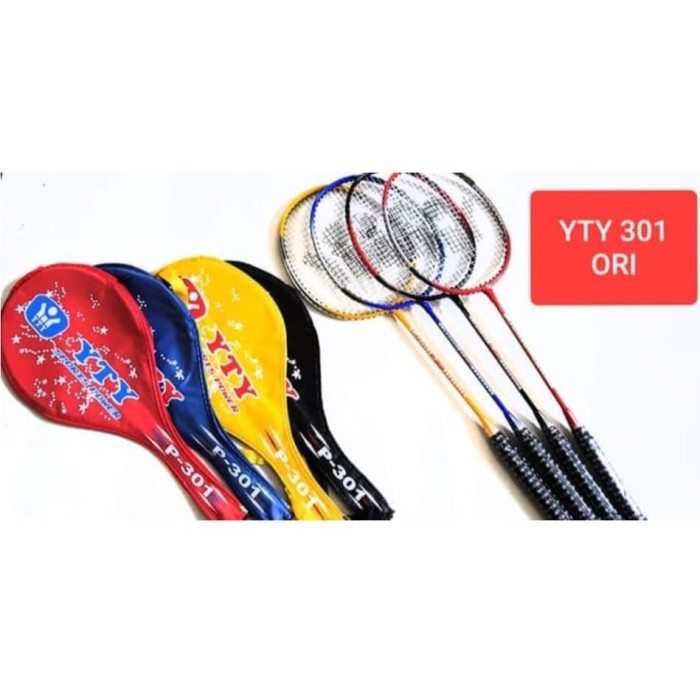 Raket Badminton Standart Dewasa Anak Yty Sport P-301 Original