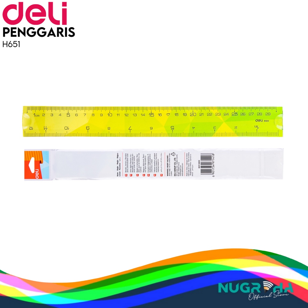 

DELI Ruller Penggaris Flexible Twist me 30 cm H651