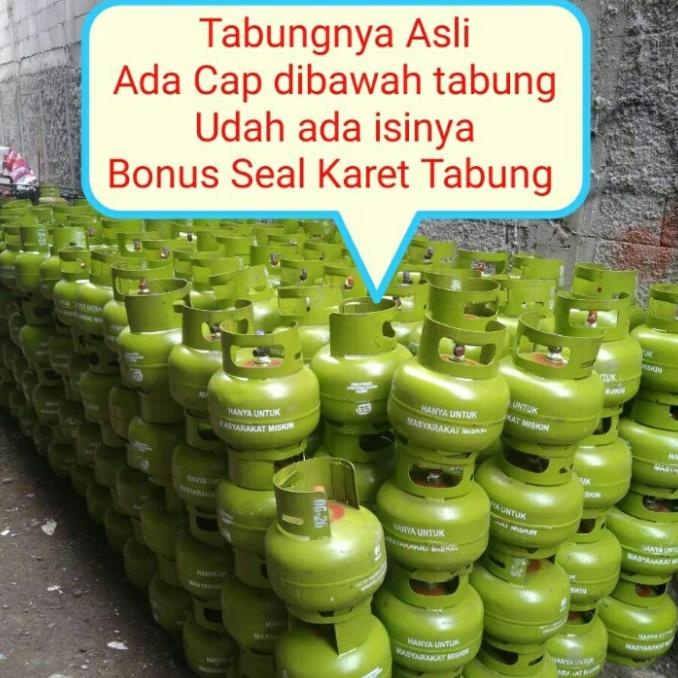 Tabung Gas 3 Kg + Isi Full ASLI SNI