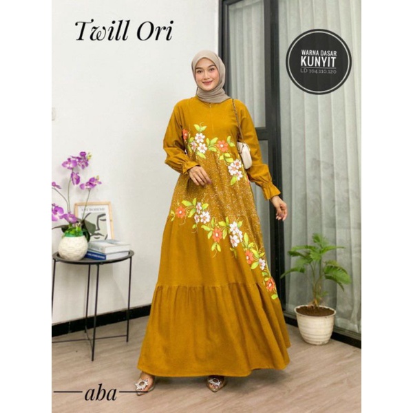 gamis Twill ORI Lukis handmade