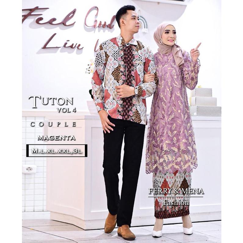 BATIK COUPLE KEBAYA/ KEBAYA COUPLE/ KEBAYA COUPLE TUNANGAN/ KEBAYA MODERN/TUNIK/ TUNIK JUMBO