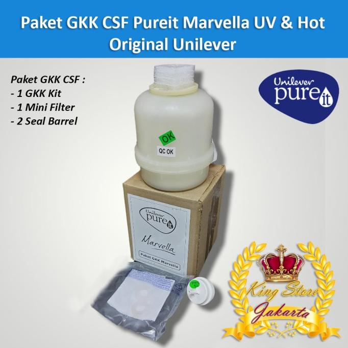 Paket GKK kit Filter Pengganti CSF Pureit Marvella UV dan Marvella Hot