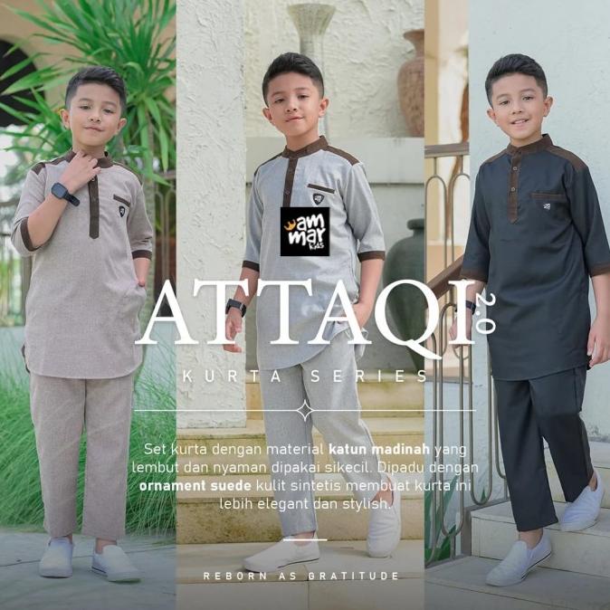 Set Kurta Anak ATTAQI Kurta Series by Little Kahf Ammarkids