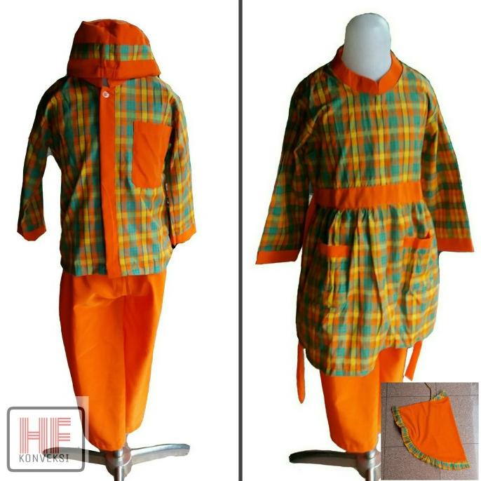 Seragam Anak Tk / Baju Muslim Tk Paud / Baju Muslim kotak Murah