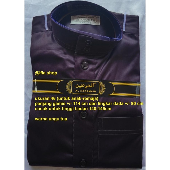 AL HARAMAIN SIZE.46 | JUBAH GAMIS IMPOR AL HARAMAIN ANAK-REMAJA