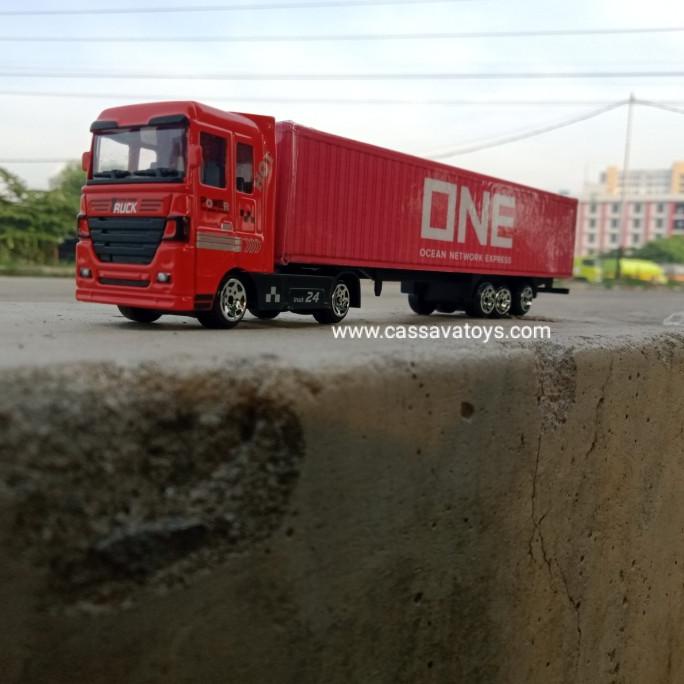 Diecast Truck Container One , Miniatur Truk Kontainer