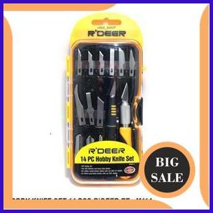 

Hobby Knife Set 14 Pcs R`DEER - RT-M114 onderdil 54PR23