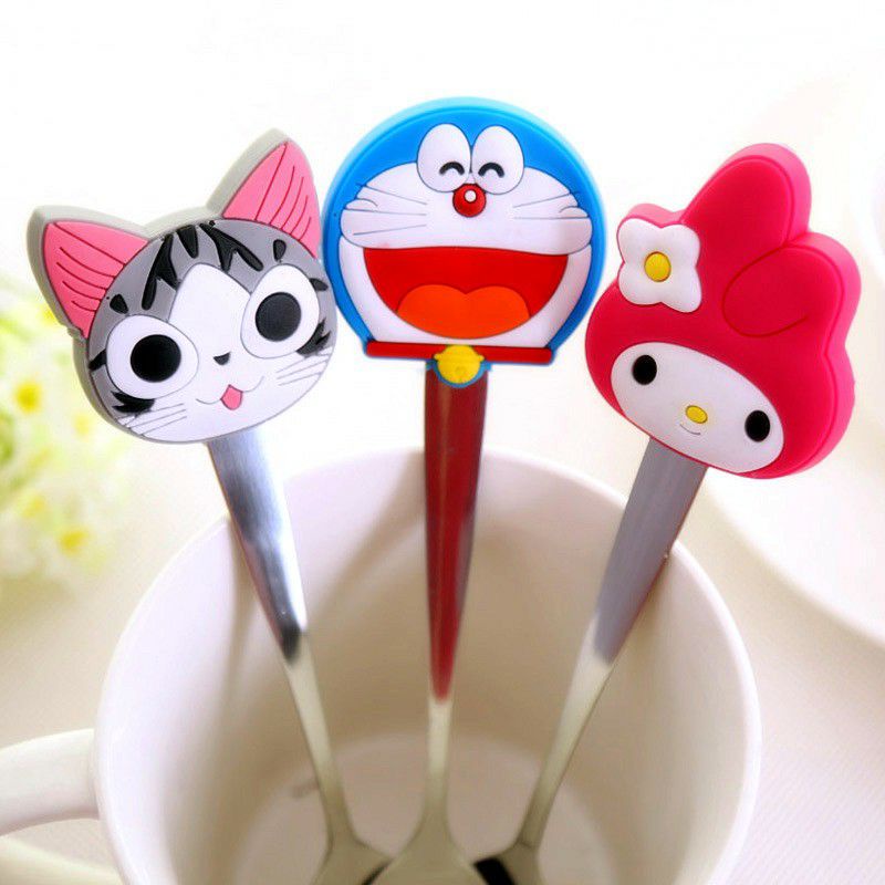 Sendok Teh Mini Karakter Cartoon Kecil Stainless Cute