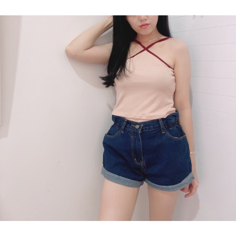 Tanktop sexy | croptop sexy marion | tanktop silang tali sexy crop | korean fashion croptop | aquarius boutique89