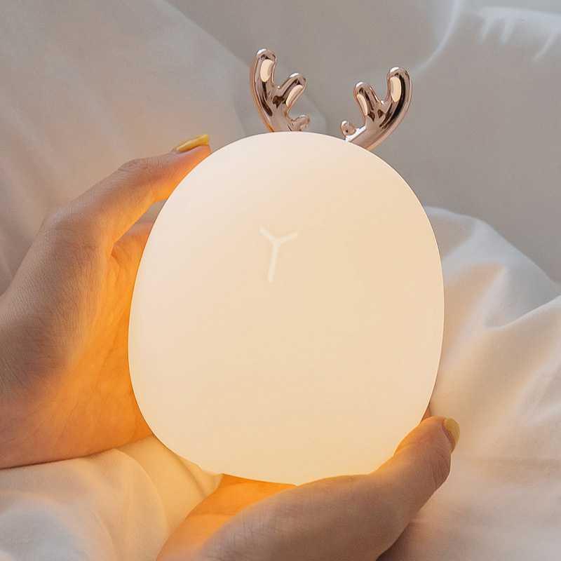 Lovely Lamp Lampu Tidur LED Light 2in1 Color Dimmable Charge 900mAh - 317