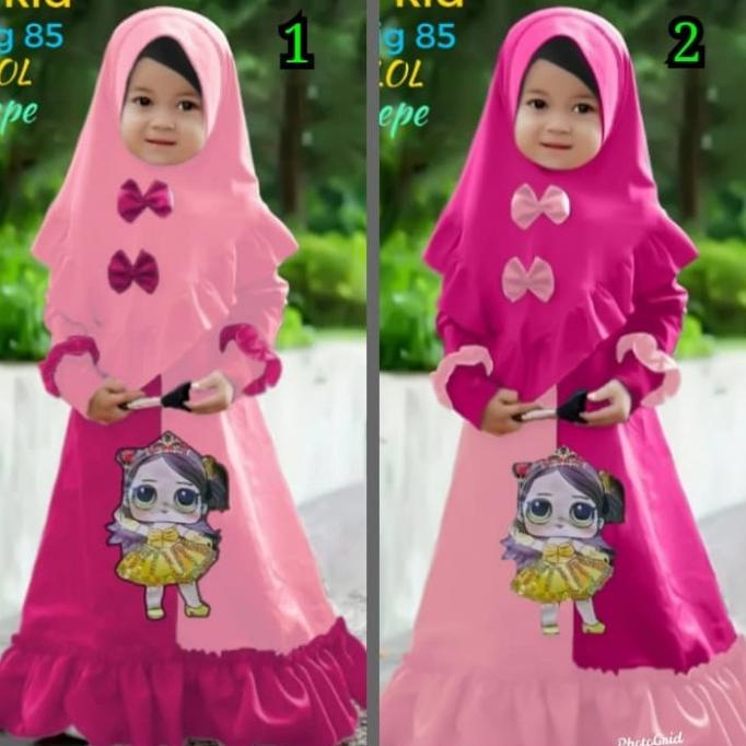 GAMIS ANAK PEREMPUAN LOL LED/BAJU NYALA LOL/4 5 6 7 tahun