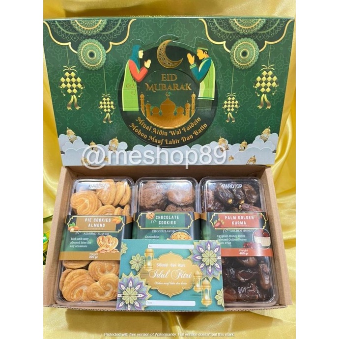 

Promo HAMPERS LEBARAN PARCEL IDUL FITRI HALAL ISI 3 TOPLES FREE KARTU UCAPAN
