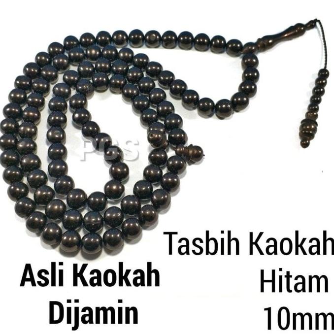 TASBIH KAYU ASLI KAOKAH KOKKA KAOKA KOKAH HITAM ASLI ISTANBUL
