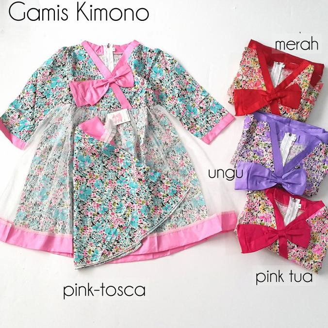 Baju Gamis Anak Perempuan Model Kimono 2-6 Tahun