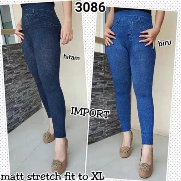 Terbaru LEGGING JEANS IMPORT / LEGGING IMPORT  / LEGGING ..