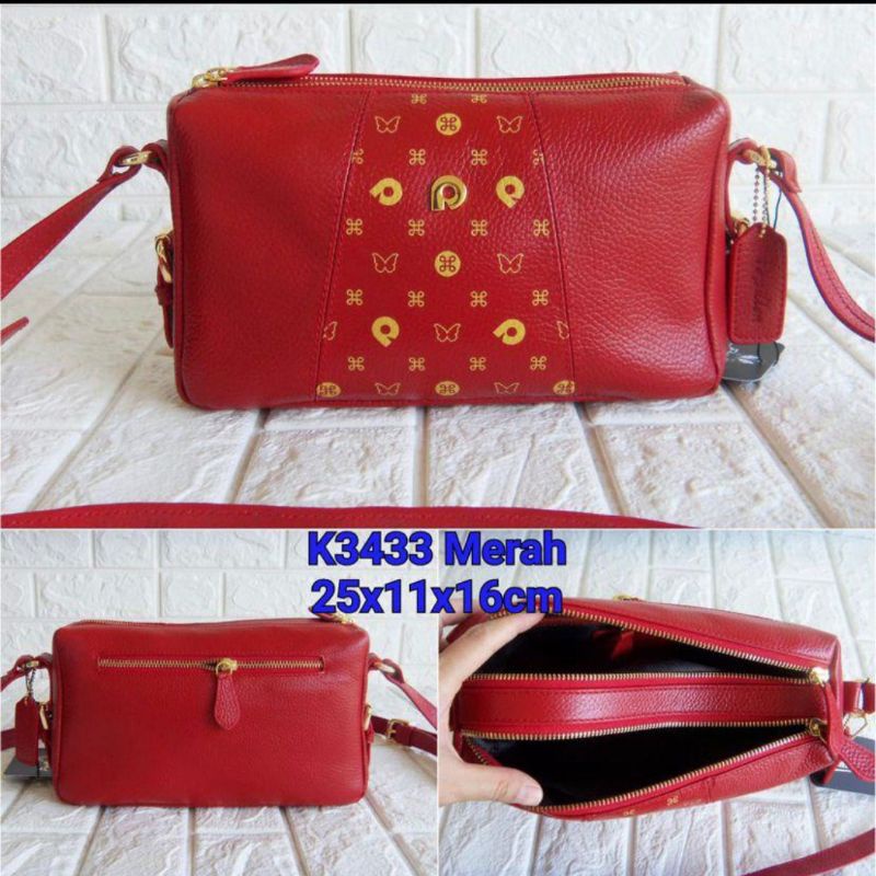 Papillon Sling Bag K3433 - Merah