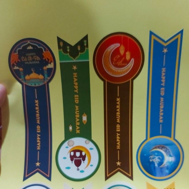 

Sticker Stiker label segel toples lebaran label sriker ucapan idul fitri kardus Hampers lebaran