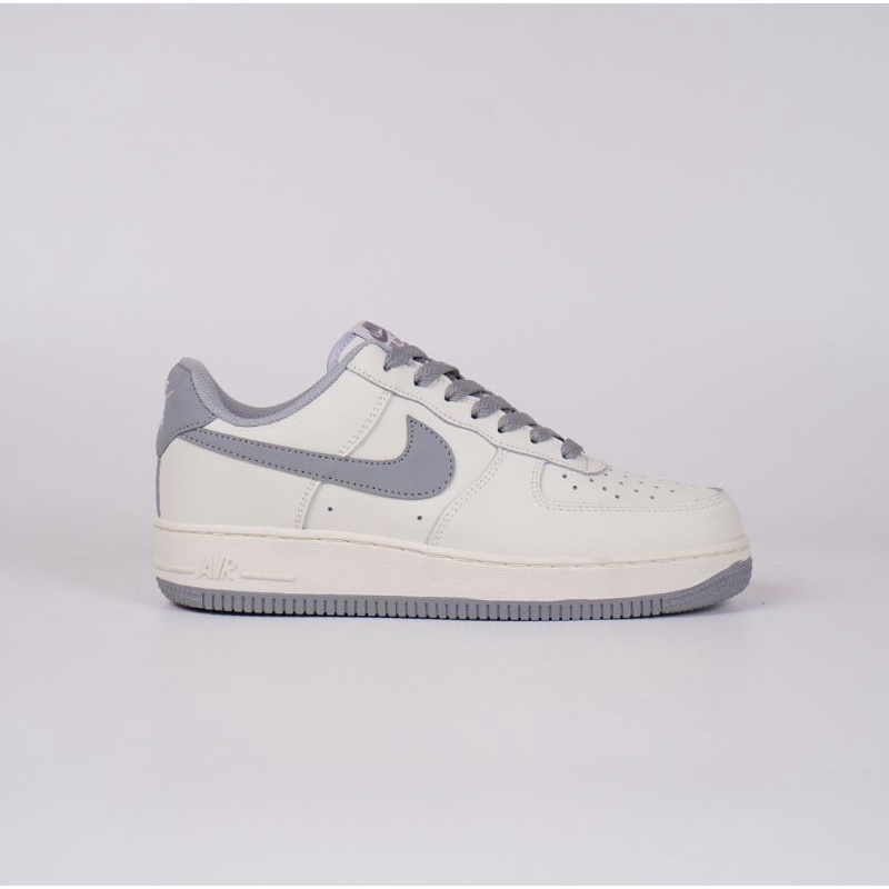 Sepatu Nike Air Force 1 Beige Grey