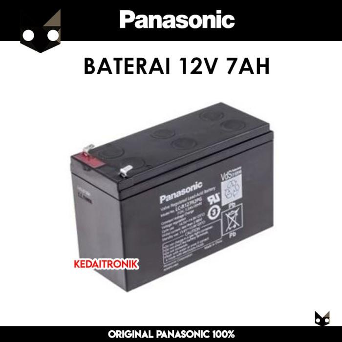 Baterai Panasonic 12V 7AH Aki Kering Battery UPS Panasonic Original