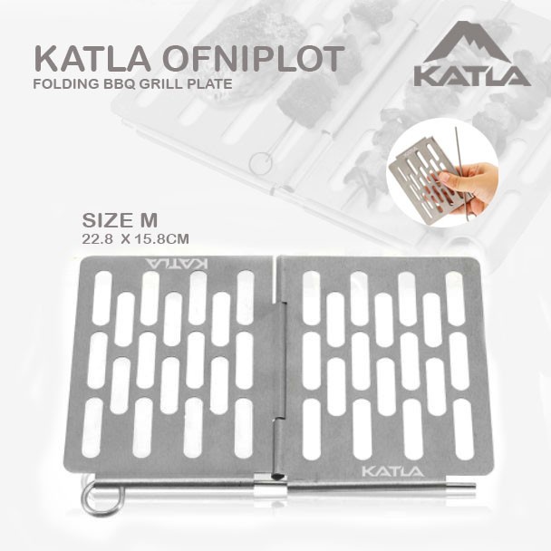 Katla Ofniplot M Plat Panggangan Mini Grill Lipat Tungku Kompor Kayu