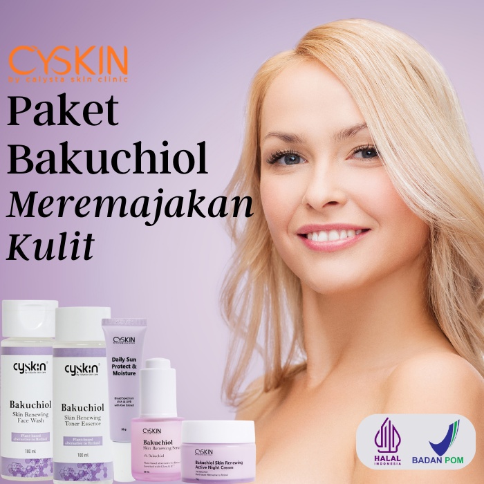 Cyskin Bakuchiol Anti Aging Wajah Awet Muda Mencerahkan Kulit