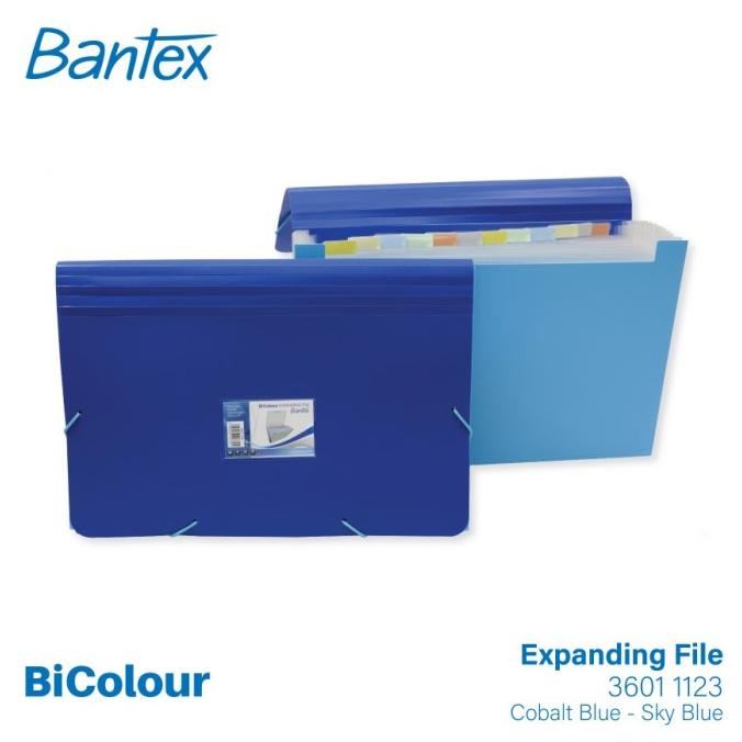 

Bantex BICOLOUR Expanding File Folio 12 Pocket 3601 1123