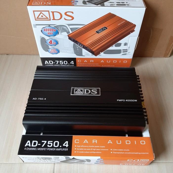Terlaris Power Ads 750.4 Power Mobil 4 Channel Amplifier Ads 750.4
