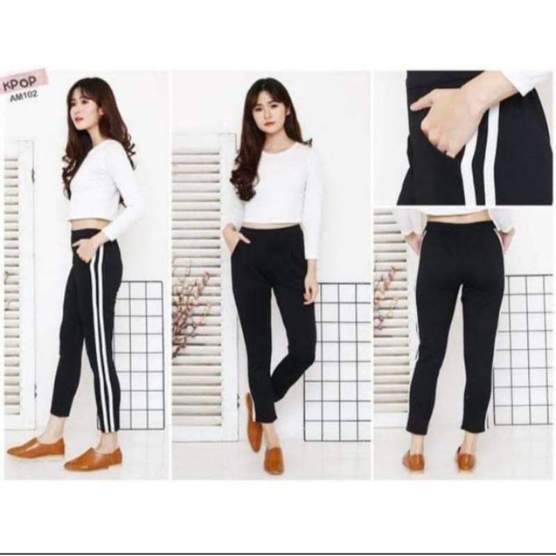 (free ongkir)celana legging/celana panjang wanita/bawahan wanita/pakaian wanita/celana training