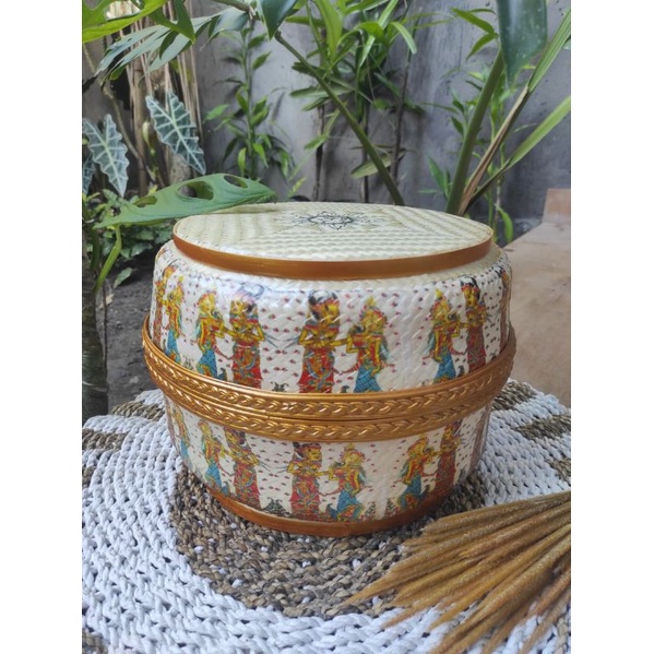 Keben Bambu Motif Wayang
