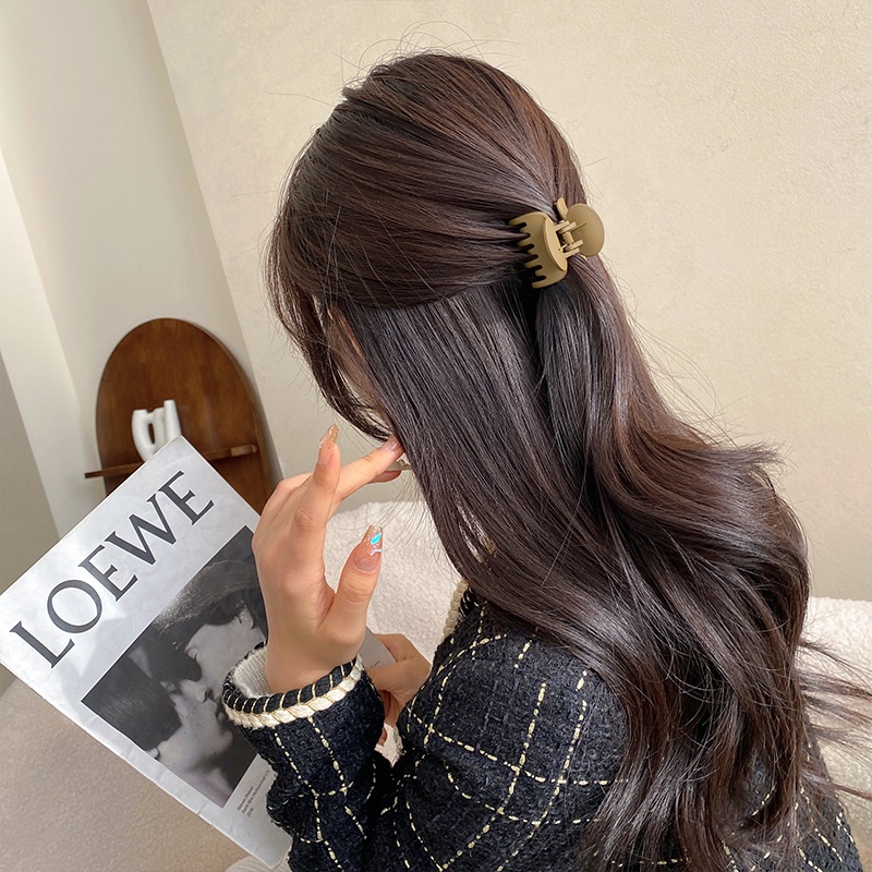 KOREA HIGH PONYTAIL MINI HAIR CLAW JEPIT RAMBUT DOFF MATTE KECIL KUNCIRAN JEPITAN CLIP HAIRCLIP WANITA KOREA AKSESORIS